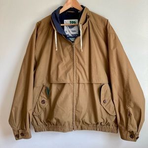 Vintage 90s London Fog Jacket Brown & Navy Size L